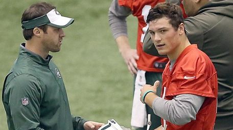 Jets draft pick Christian Hackenberg at the Jets