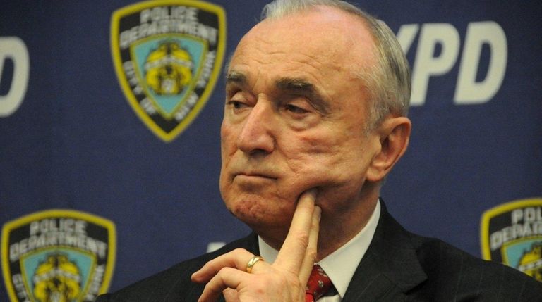 NYPD Commissioner William Bratton is shown here on