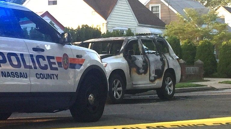 Nassau County police respond to Stone Street in