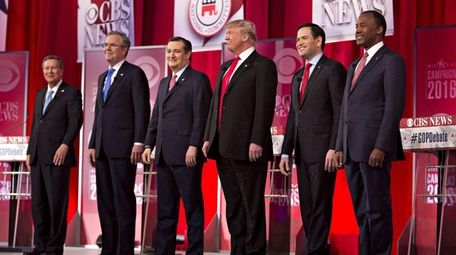 Six of the 17 GOP nomination contenders on