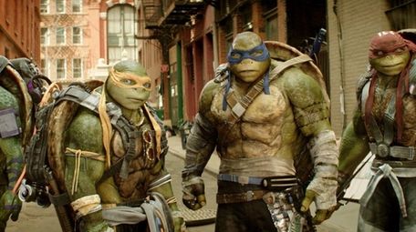 From left, Donatello, Michelangelo, Leonardo and Raphael in