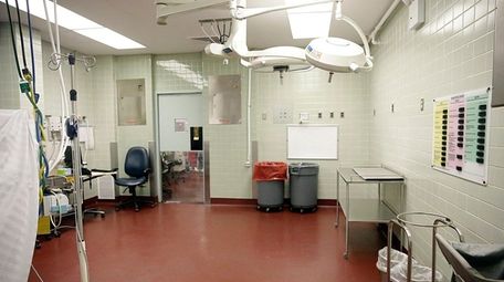 The interior of the three closed operating rooms