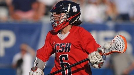 Matt Licciardi #6 of Cold Spring Harbor races