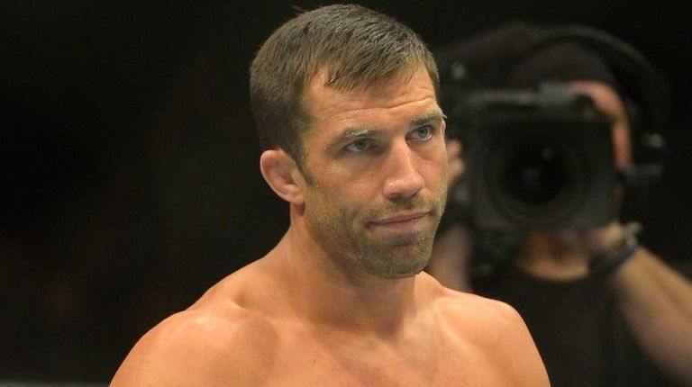 Luke Rockhold in the cage during his middleweight