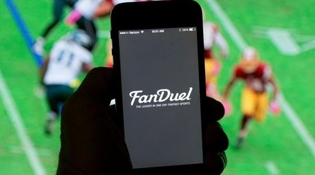 In this photo illustration, FanDuel one of the