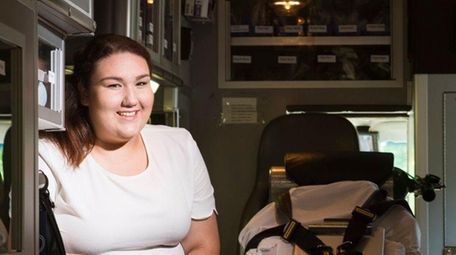 Danielle Fauteux volunteers as an EMT with the