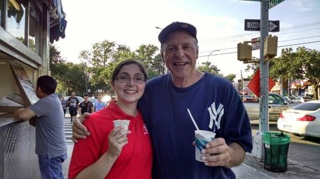 Marc Young of Floral Park with his daughter