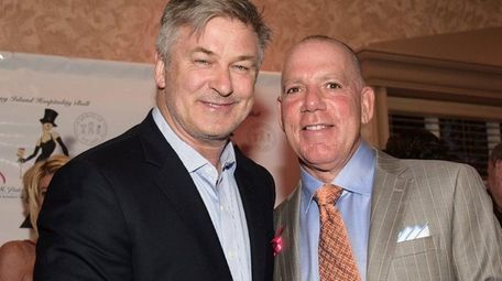 Alec Baldwin poses with event founder Keith Hart