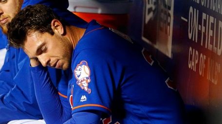 Steven Matz of the New York Mets sits