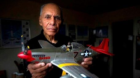 Tuskegee Airman Roscoe Brown Jr. at his Bronx