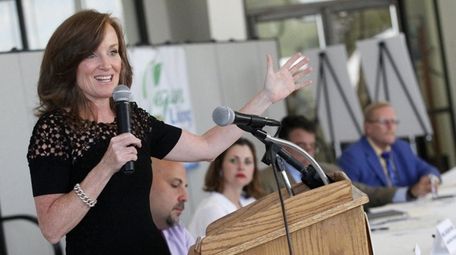 Rep. Kathleen Rice addresses a Vision Long Island