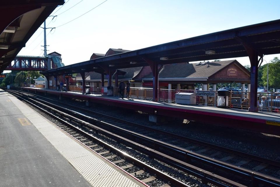 The Huntington train station as seen on Aug.
