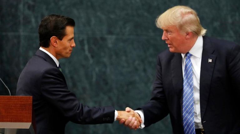 Mexico President Enrique Pena Nieto and Republican presidential