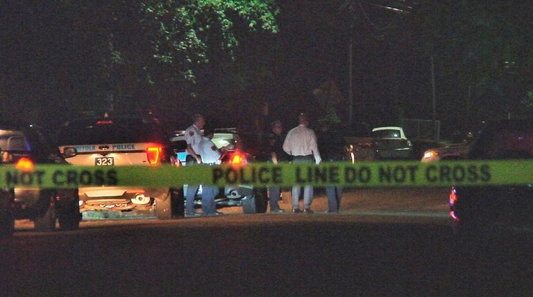 The machete attack took place outside a home