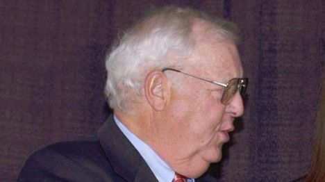 Walter Bush Jr., left, president of USA Hockey,