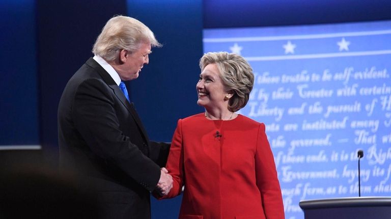 Republican presidential nominee Donald Trump and Democratic presidential