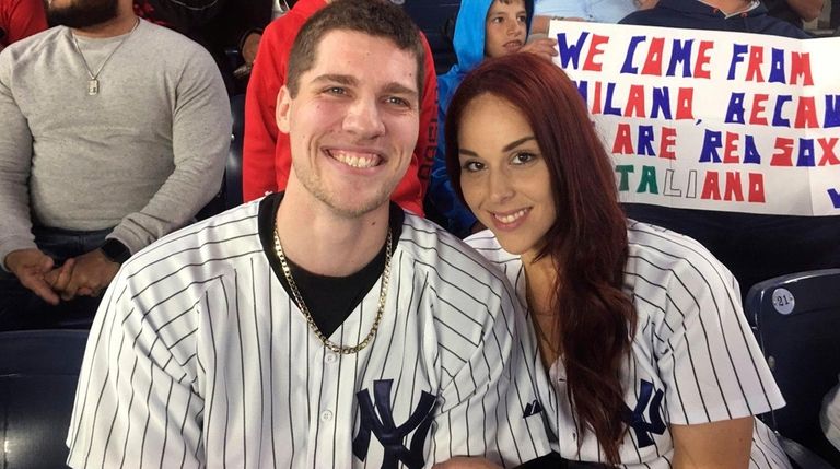 Andrew Fox, left, and Heather Terwilliger sit in
