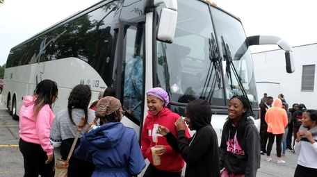 Twenty-nine Amityville Memorial High School students left Sunday,