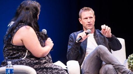 Actor Aaron Eckhart speak with Jenelle Riley from