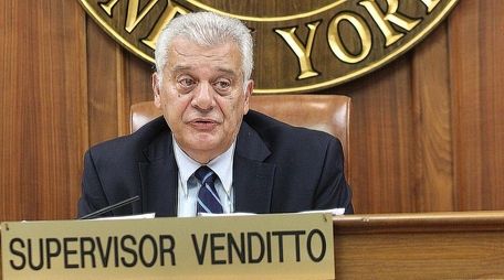 Town Supervisor John Venditto on Aug. 9, 2016,