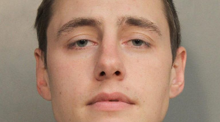 Christopher Moffitt-Gabis, 25, of Syosset is accused of
