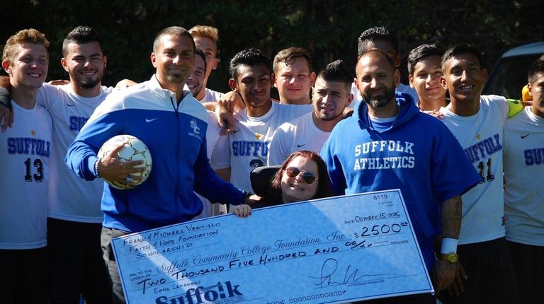 Suffolk County Community College men's soccer coach Frank