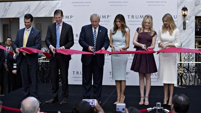 Donald Trump, who spent Wednesday night, Oct. 26,