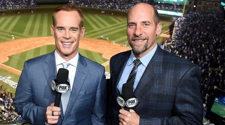 Joe Buck, left, and John Smoltz in the