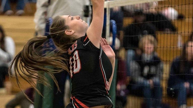 East Rockaway's Skylar Masterson had six kills and
