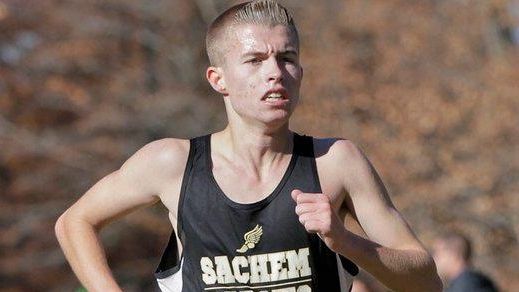 Sachem North's Christopher Tibbetts eyes the finish line