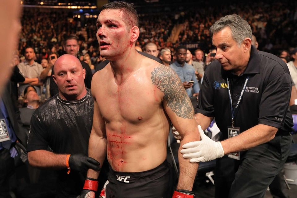 Middleweight Chris Weidman was defeated by Yoel Romero