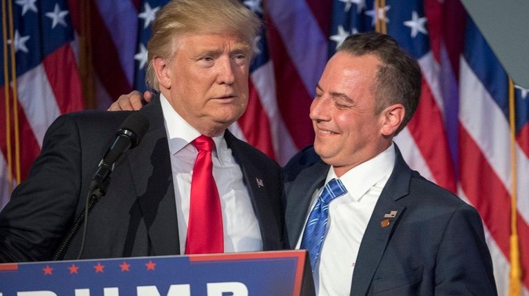 Donald Trump on Sunday named RNC Chairman Reince