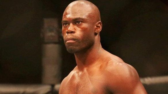 Middleweight Uriah Hall of Queens stares down fellow