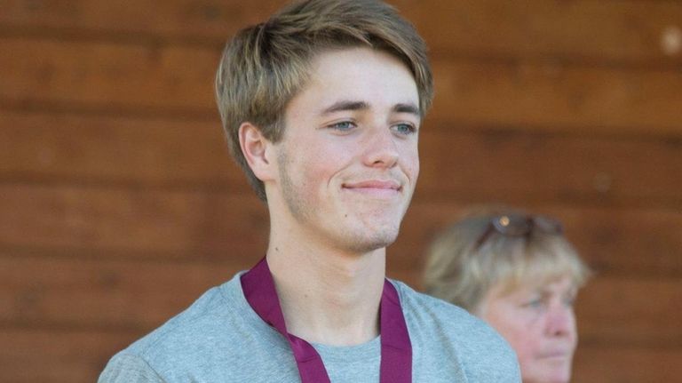 Saint John the Baptist's runner Patrick Kain finished