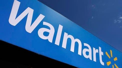 A Walmart logo is displayed in Springfield, Ill.,