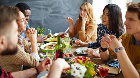 The size and makeup of a Thanksgiving gathering