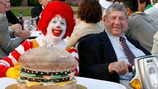 Ronald McDonald and Big Mac creator Jim Delligatti