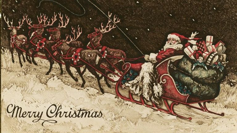 Early Hallmark holiday cards were traditional in style
