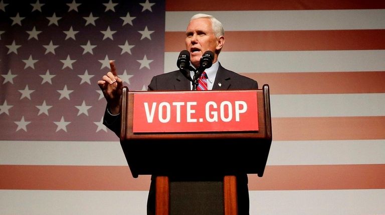 Vice President-elect Mike Pence speaks at a