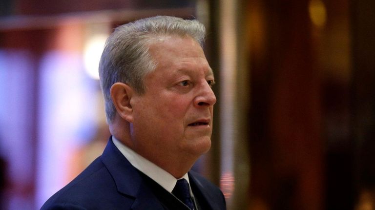 Former Vice President Al Gore arrives at Trump