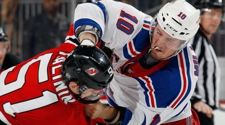 J.T. Miller #10 of the New York Rangers