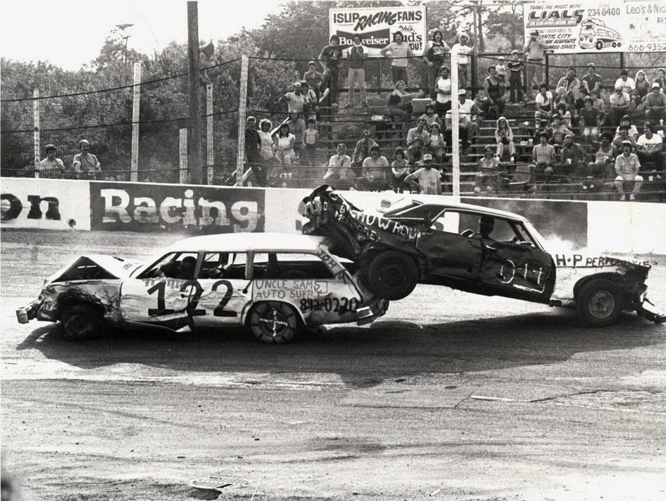 Cars that had seen better days compete at