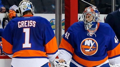 Jaroslav Halak #41 of the New York Islanders