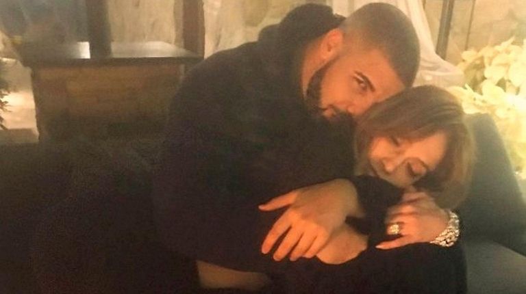 Jennifer Lopez and Drake got cozy for this