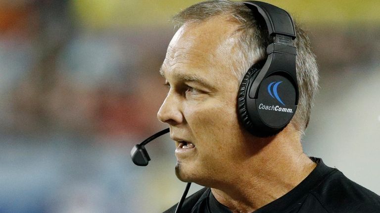 Head coach Mark Richt of the Miami Hurricanes