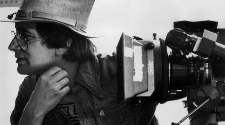 Steven Spielberg on the set of "'Close Encounters