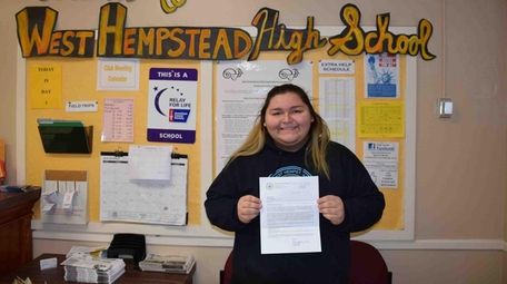 Sofia Gutierrez of West Hempstead High School is