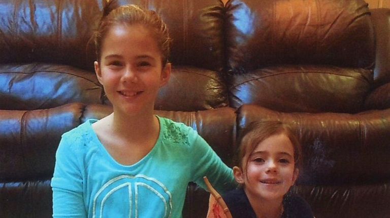 Kidsday reporter Lauren Boland and her younger sister,