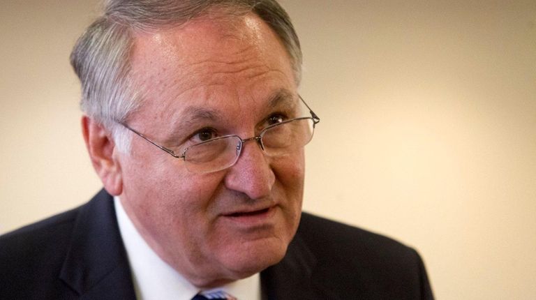 Nassau County Comptroller George Maragos speaks to the