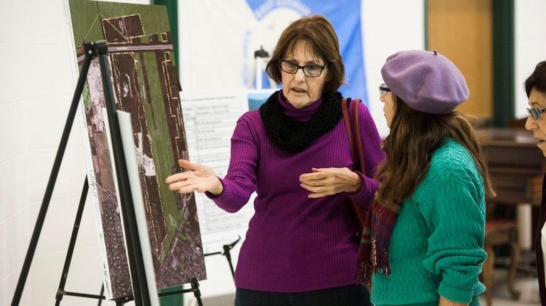 East Quogue residents Grace Cole, left, and Ginnie